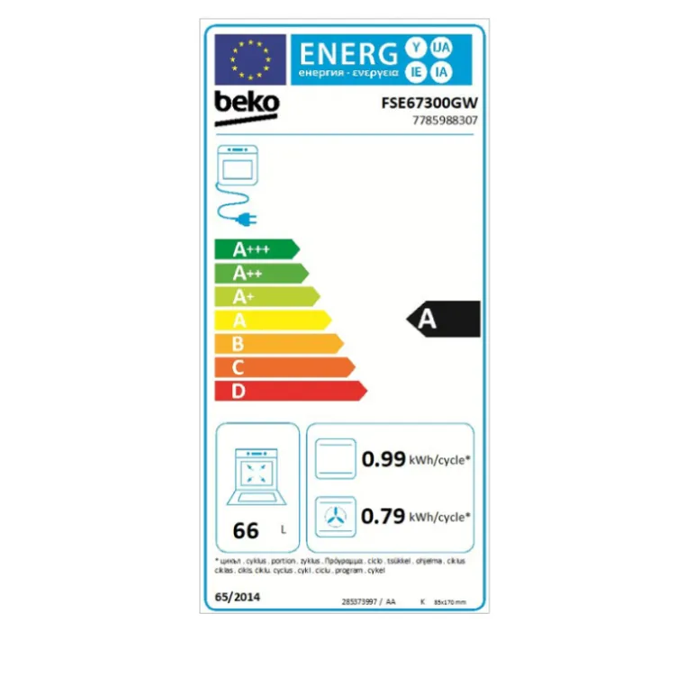 Električni šporet FSE 67300 GW