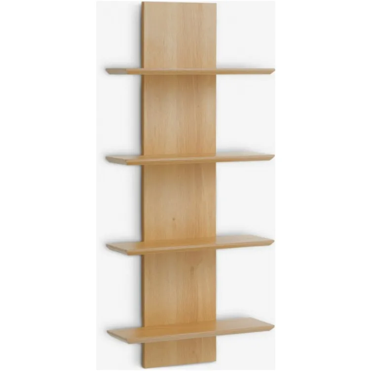 Zidna polica Brom 4 pol. hrast