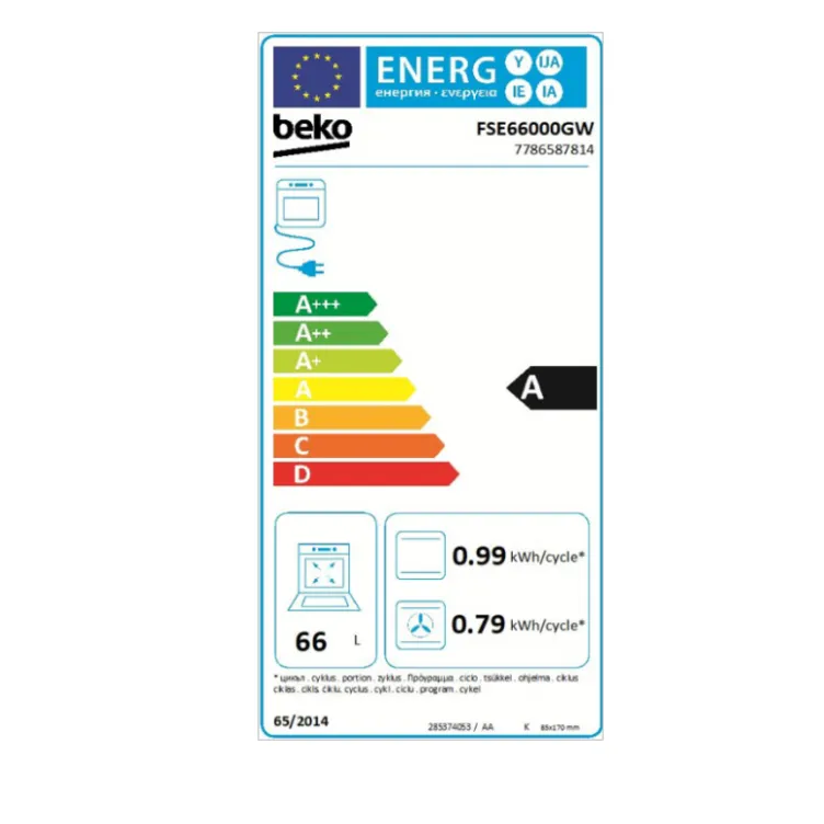 Električni šporet FSE 66000 GW