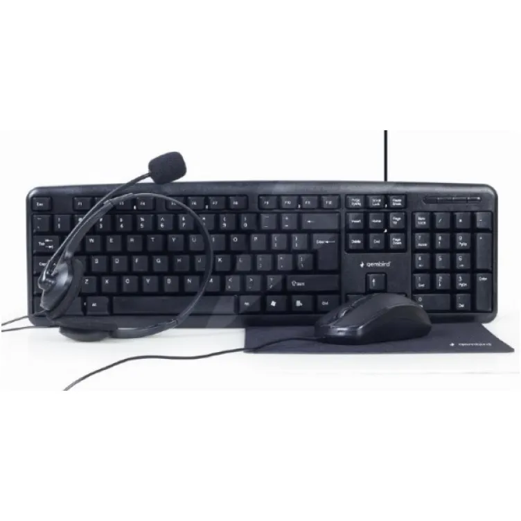 Gembird office set tastatura slusalice mis i podloga KBS-UO4-01