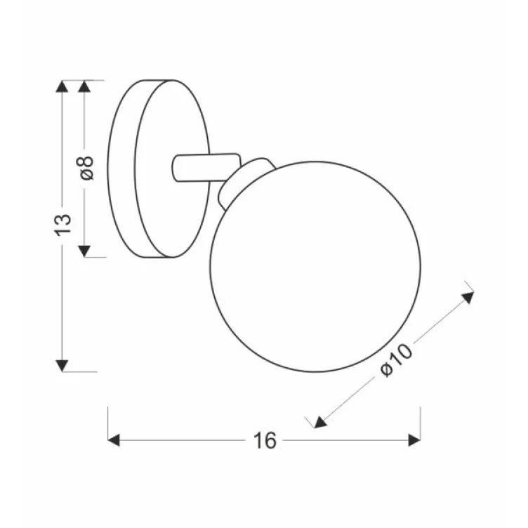 Rodia Zidna Lampa Patina 1x40W G9