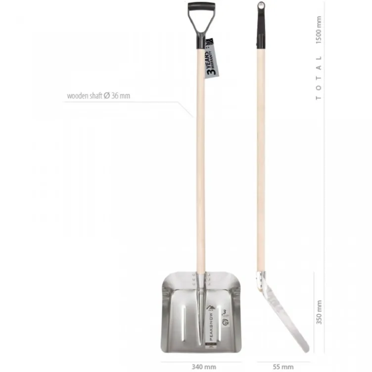 Aluminijumska lopata za sneg sa drškom Prosperplast Skandynawia 2