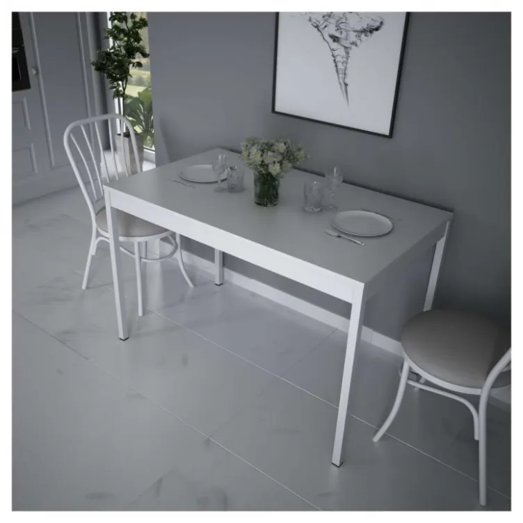 Klub sto beli 70x120cm Alesta 