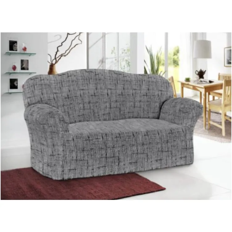 Elastična presvlaka za dvosed siva 