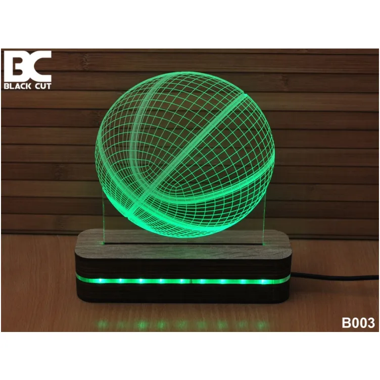 3D lampa Košarkaška lopta plava