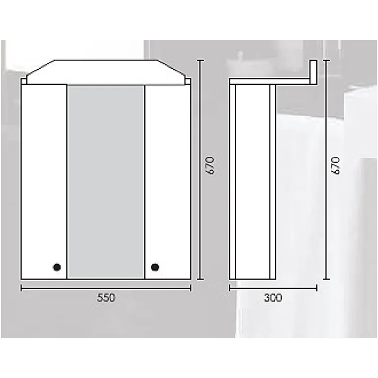 Kupatilski Ormarić Sa Ogledalom Ž-3