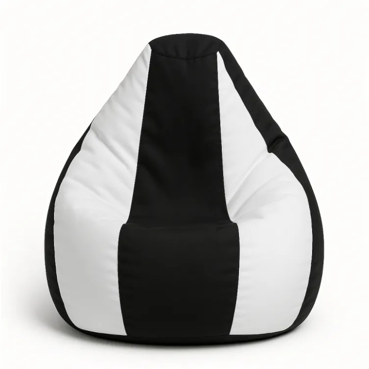 Lazy Bag šoteks Jumbo XL crno beli