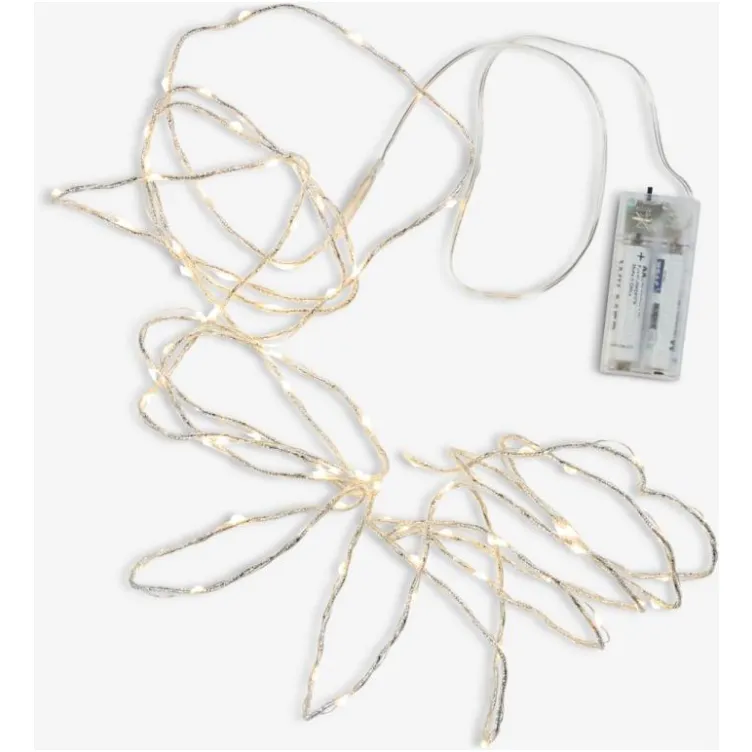 Unesite praznični sjaj u svoj dom uz LED lampice sa 80 toplih belih dioda i ugrađenim tajmerom.