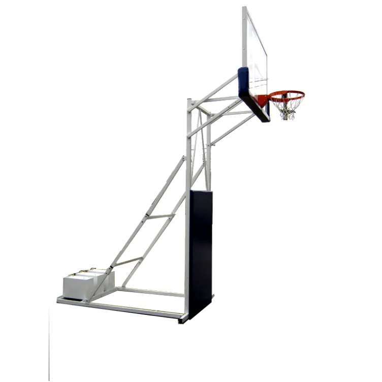 Mobilna košarkaška konstrukcija Olimp sa staklenom tablom 1800x1050 i zglobnim obručem
