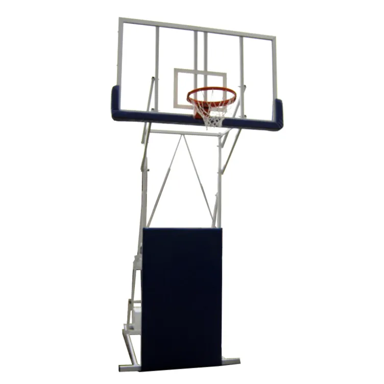 Mobilna košarkaška konstrukcija Olimp sa staklenom tablom 1800x1050 i zglobnim obručem