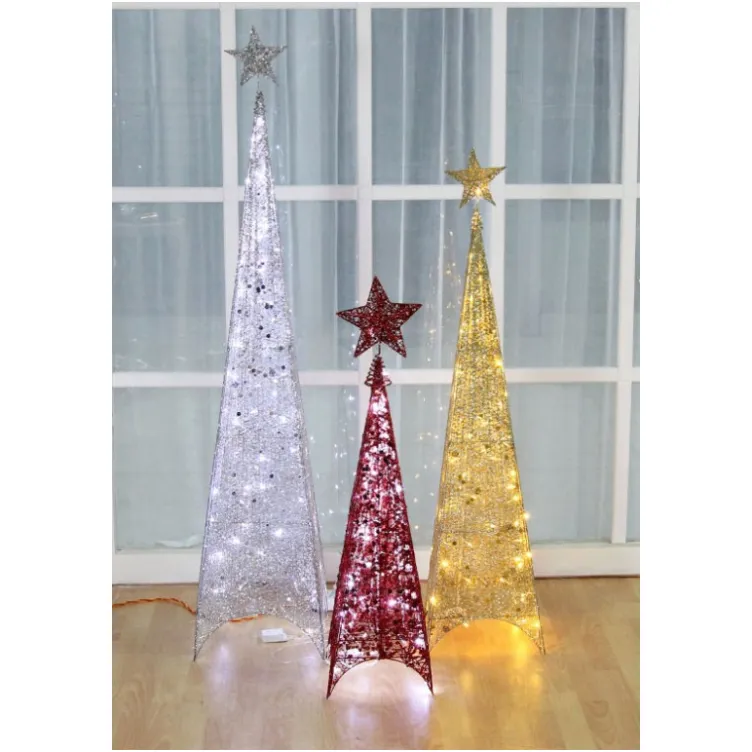 Shiny svetlucava jelka crvena 120 cm