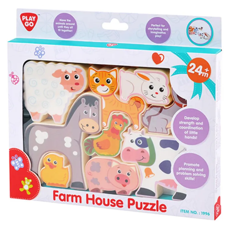 Slagalica puzzle za decu farma PlayGo