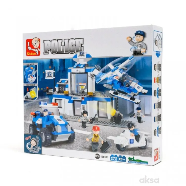 Sluban kocke Policijska stanica 492 kom