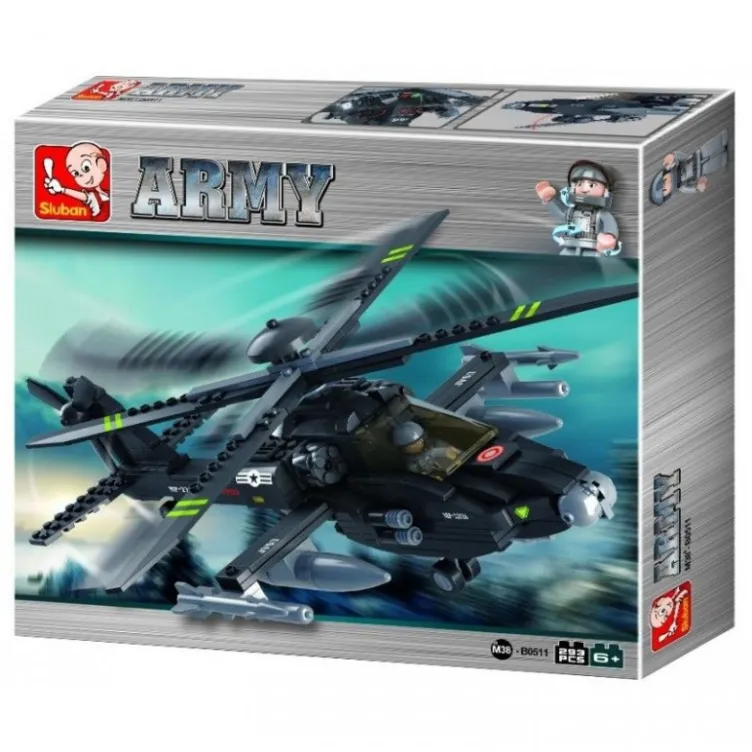 Sluban kocke Vojni helikopter sa raketama 293 kom