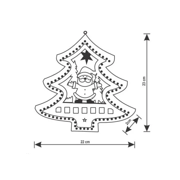 Ukras za prozor ili vrata jelkica