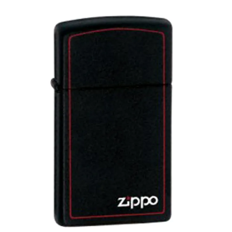 Zippo upaljač Black Slim Bor