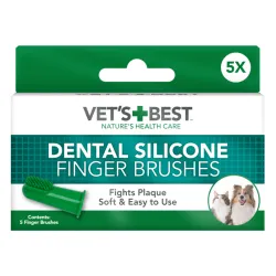Vet's best dental silikonska četkica za zube pasa 5 kom