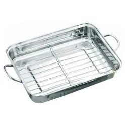 Pleh sa gril rešetkom 36x27x5,5cm kh1377