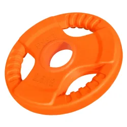 Gumirani olimpijski teg 2,5 kg Narandžasti 