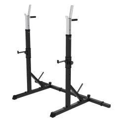 Podesivi stalak za čučnjeve i šipku + Ručke za propadanja