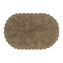 Prostirka za kupatilo 50x80cm kaki pamuk