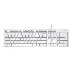 Multimedia chocolate tastatura slim bela Gembird 