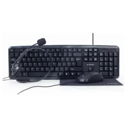 Gembird office set tastatura slusalice mis i podloga KBS-UO4-01