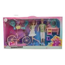 Lutka u paru i bicikli 801116