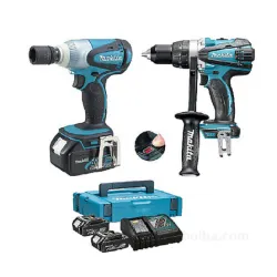 Akumulatorski set 4XXL Makita DTW251RMJ+DDF458Z