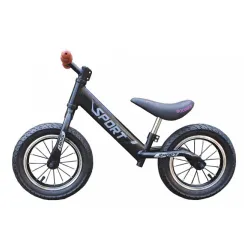 Balance Bike 751 Bicikl bez pedala za decu Crni