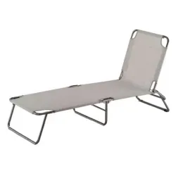 Baštenska ležaljka sklopiva Mock siva 