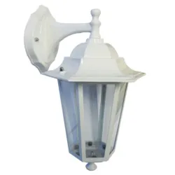 Baštenski fenjer beli viseći