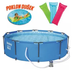 Bazen Bestway 305x76 Steel Pro MAX sa pumpom + poklon dušek