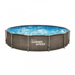 Okrugli bazen sa metalnim ramom 366x91cm Ratan Filter pumpa, merdevine i zastitni prekrivac