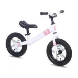 Dečiji bicikl guralica Balance 12 bela-roza
