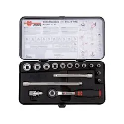 Set ZEBRA 1/4" 6-ugaonih nasadnih ključeva sa račnom 16 komada