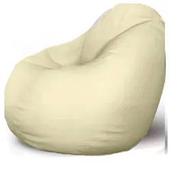 Lazy Bag eko koža prljavo bela L