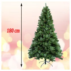 Gusta novogodišnja jelka sa crvenim bobicama Cashmere 180 cm