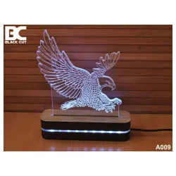 3D lampa Orao crveni