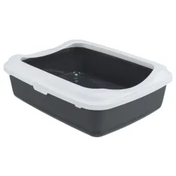 Toalet za mace classic sa ramom 37x15x47 sivo/beli