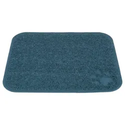 Podmetač/otirač za mace toalet pvc 37x45cm plava