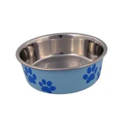 Posuda za psa Šapice 12 cm Plava