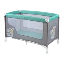 Prenosivi krevetac Nanny 1 nivo Grey & Green best friends