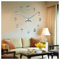 Samolepljivi zidni sat 3D T4341S