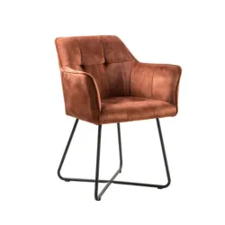  Trpezarijska stolica Piker Braon/Crne noge 620x640x810 mm