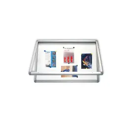 Tabla oglasna 2x3  sa vratima i inbus ključem, bela magnetna 90x60