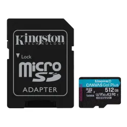 Kingston U3 V30 microSDXC 128GB Canv as Go Plus 170R A2 + adapter SDCG3/128GB memorijska kartica 