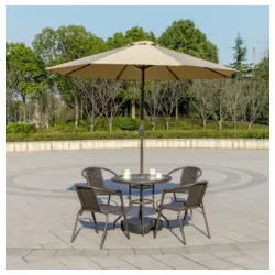 Suncobran 270 cm sa podesivom visinom kapućino Vasto 24-SA0111K