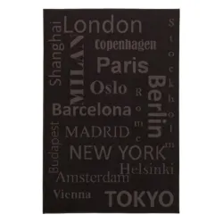 Tepih Capital 133x195 tamno siva