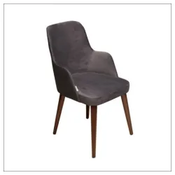 Trpezarijska stolica Porto Tamno siva-Siva/Orah Arti 775-092